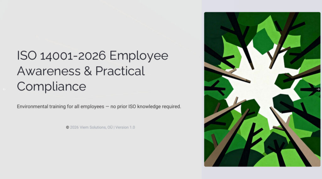 ISO 14001-2026 Employee Awareness & Practical Compliance - Complete Training Package