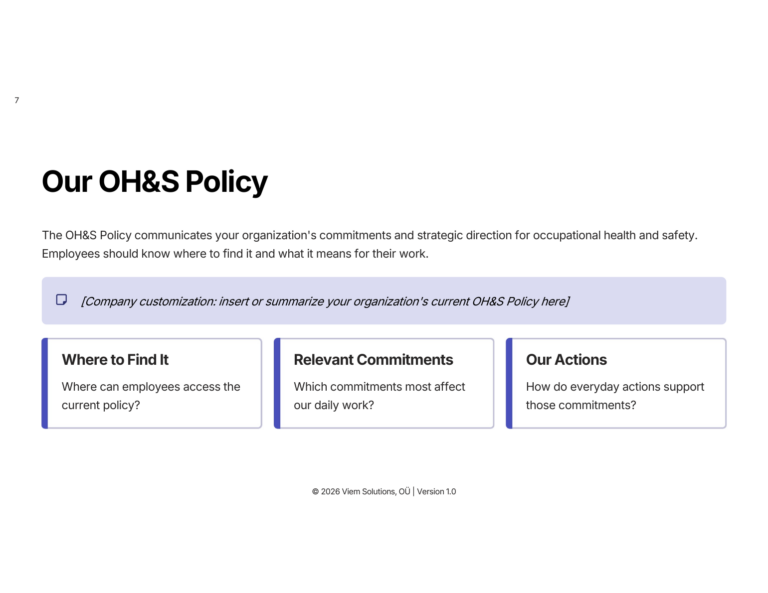 ISO 45001 training slide preview